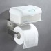Toilet Paper Holder with Shelf  APLusee SUS304 Stainless Steel Kitchen Bathroom Tissue Holder Spring Loaded Roller Wipes Cell Phone Storage Rack Paper Towel Dispenser (Brushed Nickel) - B0777J2GFR